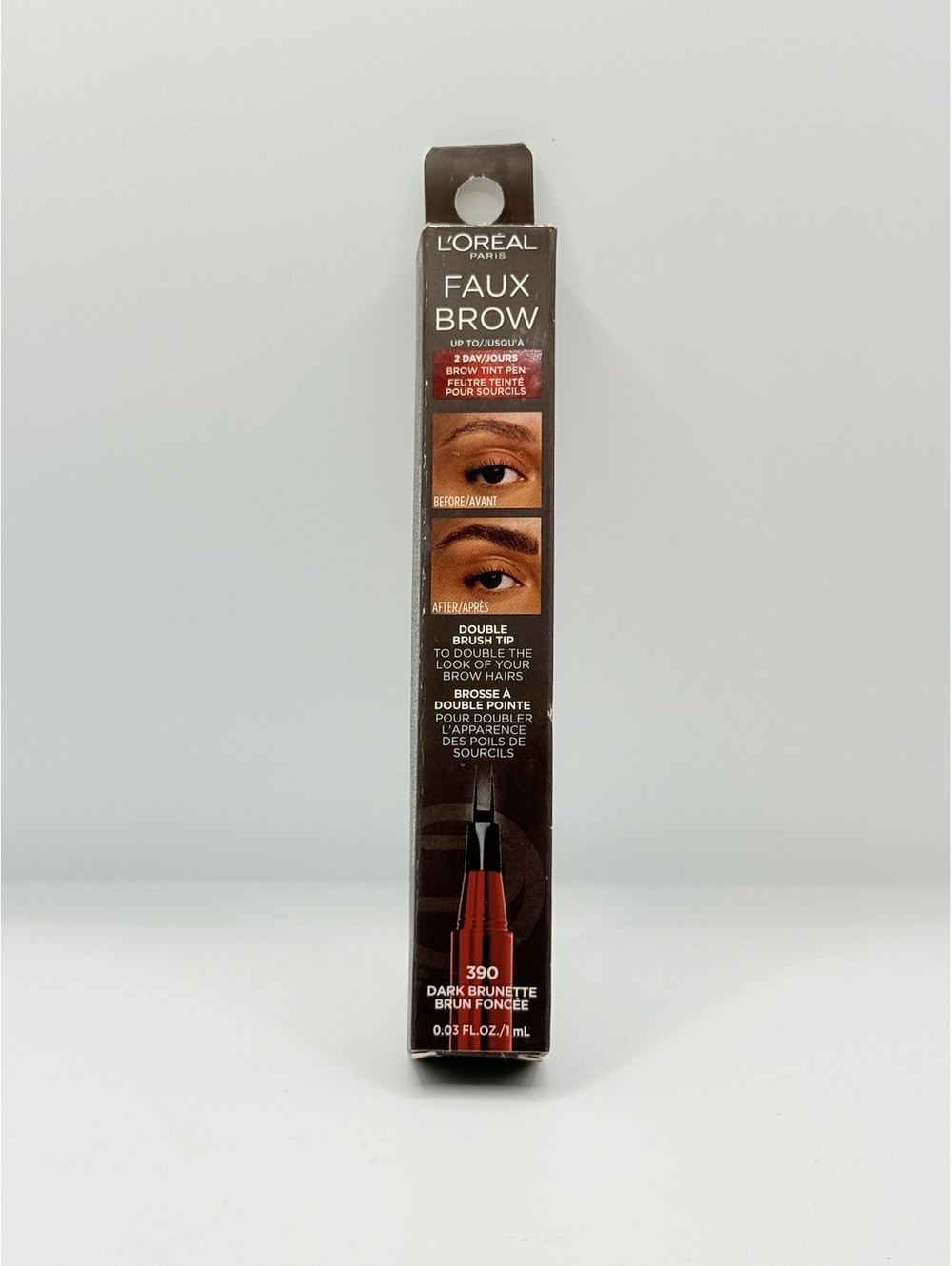 ⭐PICK 3/$15 L'Oreal Faux Brow Ultra Fine Double-Brush Tip Brow Pen Dark Brunette